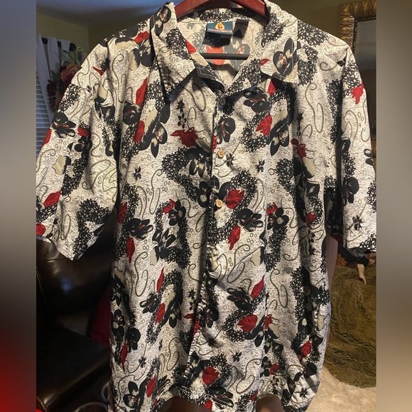 Burnside Hawaiian button down Short Sleeve Shirt XL - Picture 1 of 4